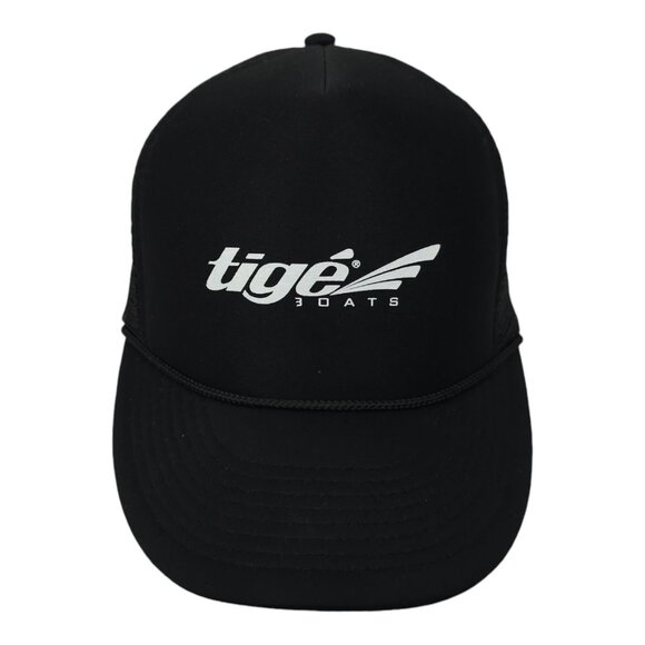 Tige Boats Foam Front Rope Braid Mesh Snapback Cap Trucker Boating Hat Cobra - Picture 1 of 13